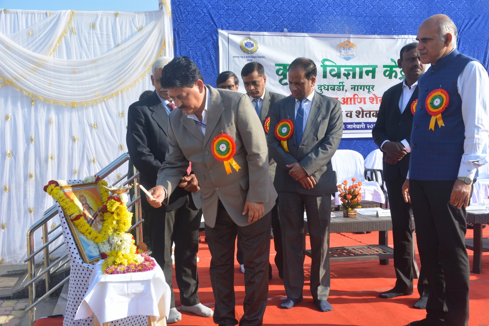 Inauguration of administrative building and Farmers' hostel at Krishi Vigyan Kendra, Du (3).jpeg